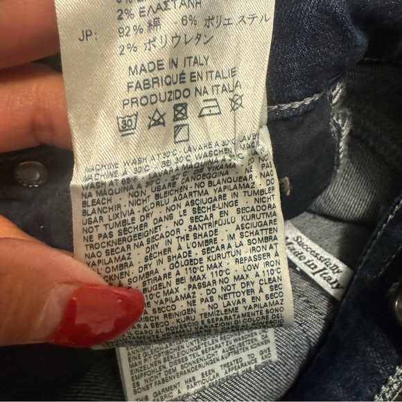 DIESEL Dark Wash Doris 0832K Super Skinny Jeans. Size Women’s W 27 L 32 - Picture 7 of 16